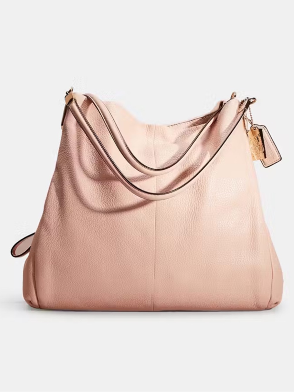 EUC Coach Madison Phoebe Shoulder Bag Rose Light Peach Pebbled Leather